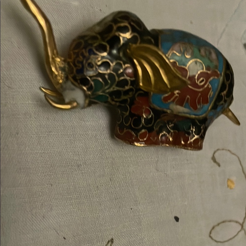 Colorful Elephant Figurine